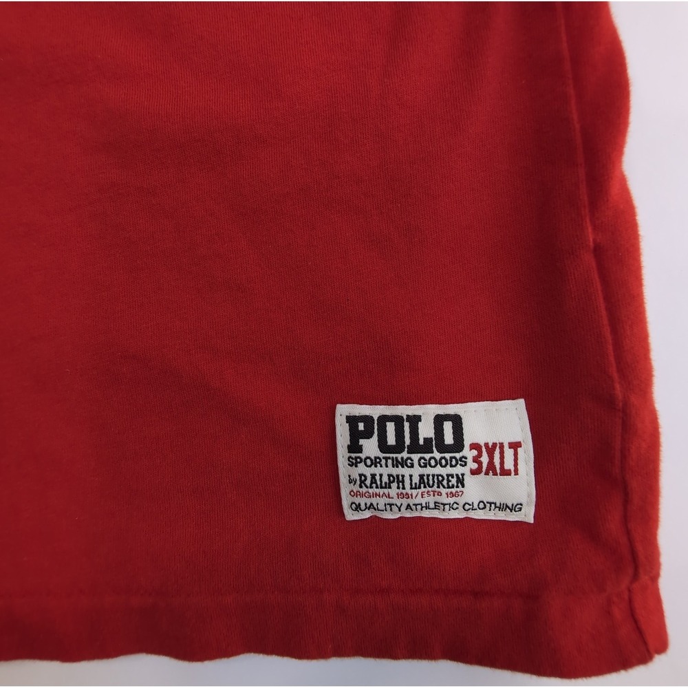Polo Ralph Lauren T Shirt 3XLT Polo Sporting Goods Red Athletic Big & Tall 1967 - Picture 6 of 9
